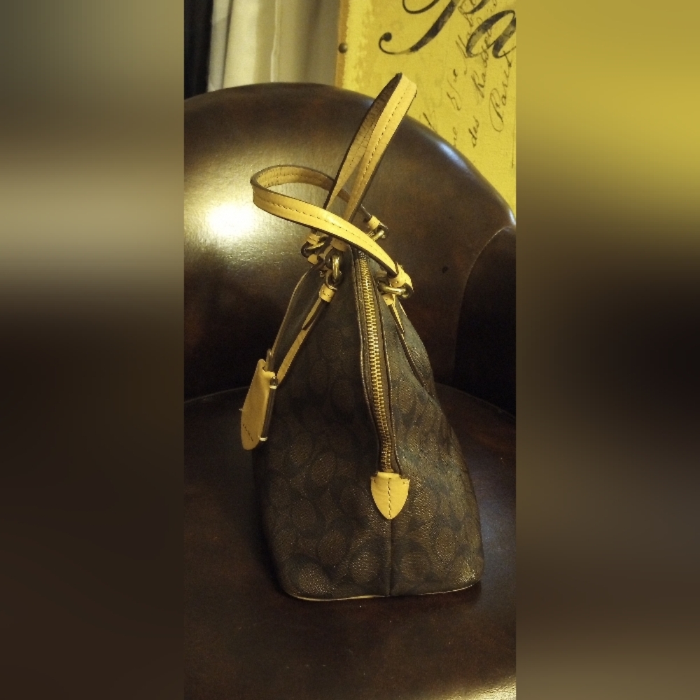 Coach Brown Signature Handbag. Duplicate Listing. - Picture 5 of 16